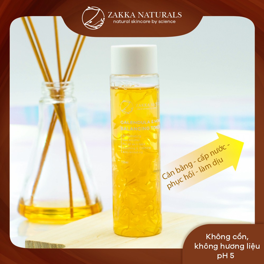 [Mã FMCGMALL -8% đơn 250K] Toner (Nước Cân Bằng) Hoa Cúc Zakka Naturals Calendula & Honey Balancing Toner 150ml | BigBuy360 - bigbuy360.vn