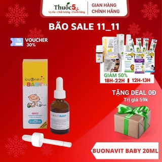 Buonavit Baby giảm biếng ăn, tăng đề kháng Vitamin tổng hợp nhỏ giọt Ý lọ