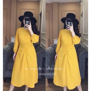 VÁY NHÚM TAY BỒNG CỰC XINH