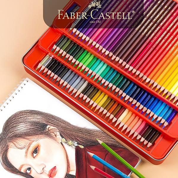 [24/36 Màu - Hộp Thiếc] Chì Màu Nước Faber-Castell Parrot