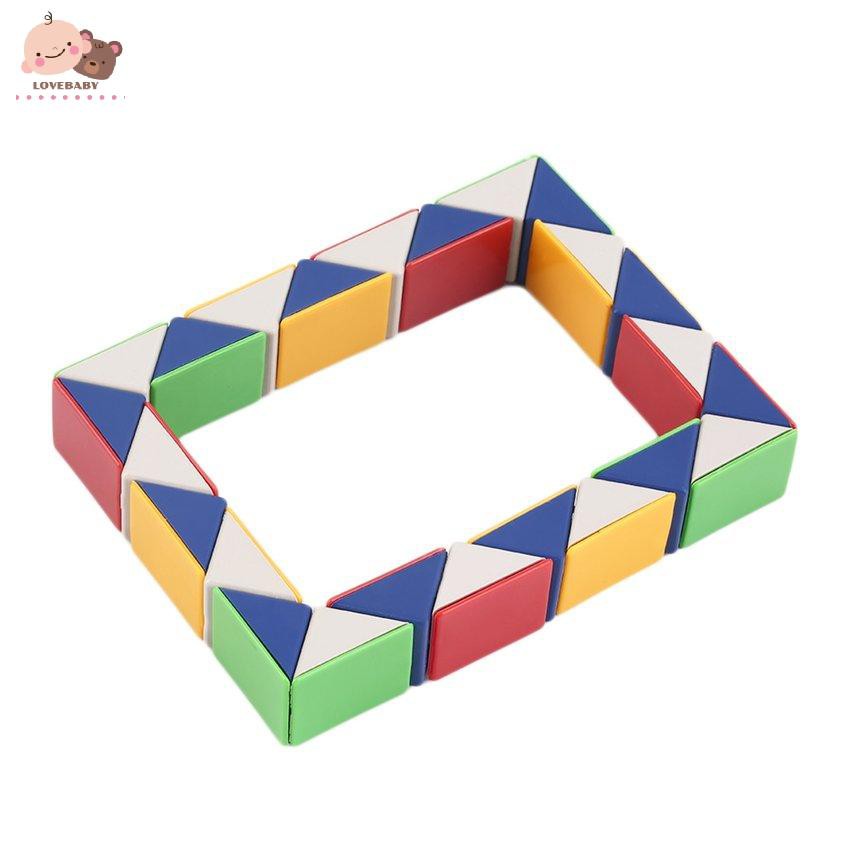 Đồ Chơi Khối Lắp Ráp Hình Con Rắn 3d Vui Nhộn