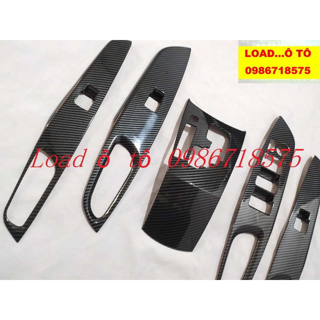 Ốp Nội Thất Xe Toyota Vios 2022-2019 Mẫu Vân Carbon Cao Cấp Bộ 5 Chi Tiết