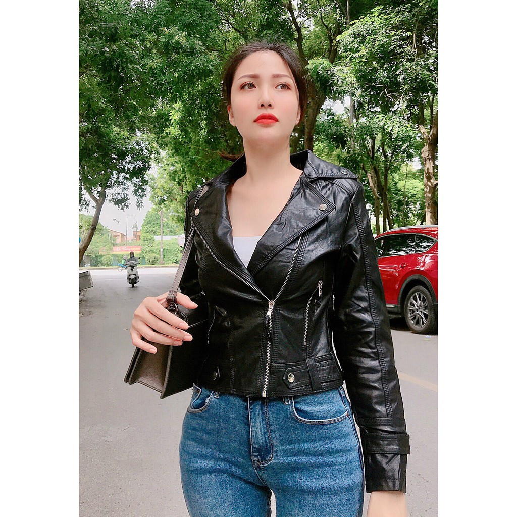 [Tự chụp] Áo da nữ MaxMaLa hàng Quảng Châu tag 068 | BigBuy360 - bigbuy360.vn