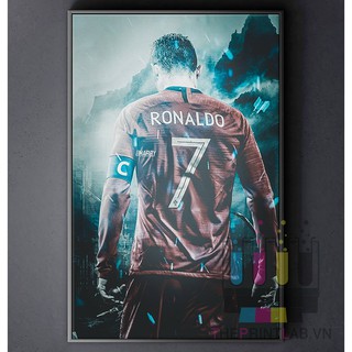 TRANH CANVAS CẦU THỦ BÓNG ĐÁ treo tường in theo yêu cầu - Cristiano Ronaldo CR7 8