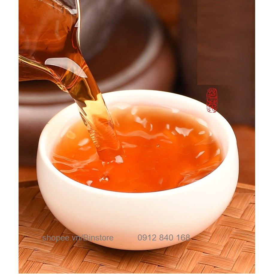 HỘP TRÀ PHỔ NHĨ QUÝT 16 QUẢ TẶNG BỘ ẤM TỬ SA CAO CẤP MANDARIN ORANGE PU ERH TEA  GIFT BOX WITH ELEGANT TEA POT & CUPS