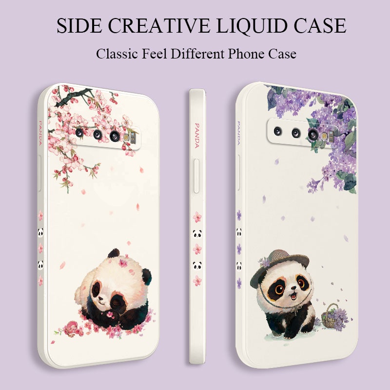 Ốp Điện Thoại Mềm Hình Gấu Trúc Sáng Tạo Cho Samsung Galaxy S10 S10E Plus S9 Plus