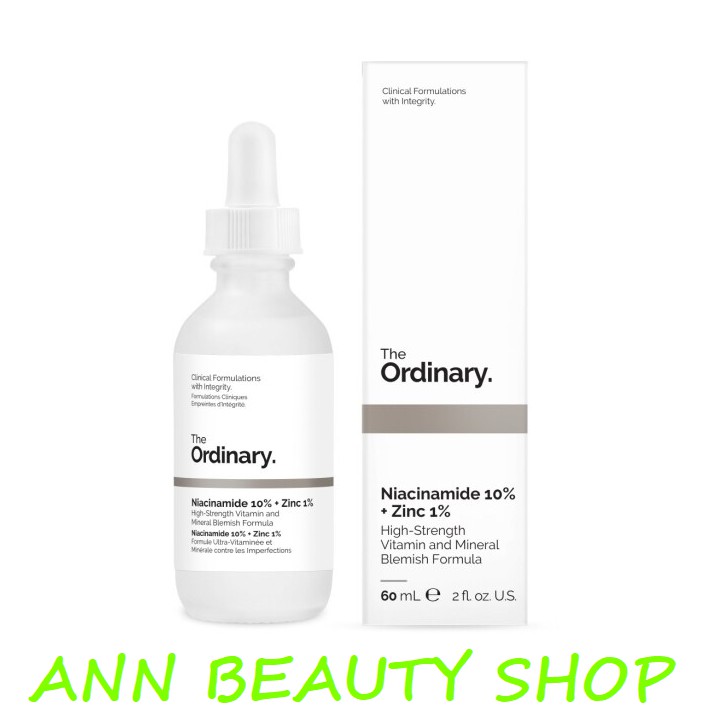 Tinh chất The Ordinary Niacinamide 10% + Zinic 1% | BigBuy360 - bigbuy360.vn