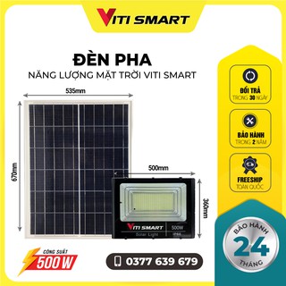 Đèn Pha năng lượng mặt trời 500w, Đèn pha chiếu sáng sân vườn , Bảo hành 2 năm, Lỗi 1 đổi 1 trong 30 ngày