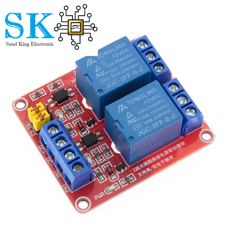 Mô đun rơ le 5VDC, 1-2 - 4 -8