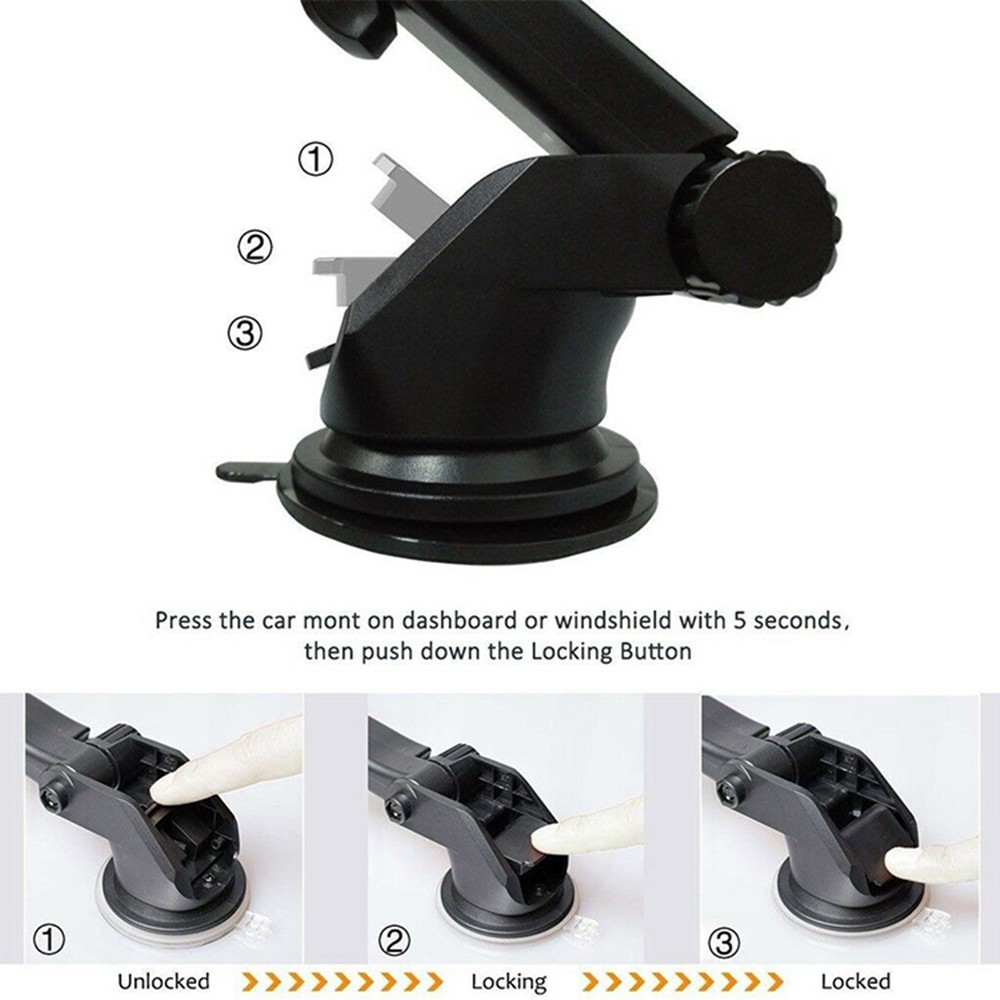 MAYSHOW Hot Selling Mobile Phone Stand Suction Mount 360° Rotate Car Phone Holder Window GPS Stand Windscreen Dashboard Universal