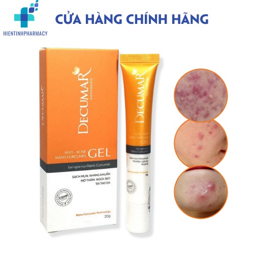 Gel ngừa mụn Decumar Advenced 20g - Ngừa thâm sẹo, đánh bay mụn cứng đầu