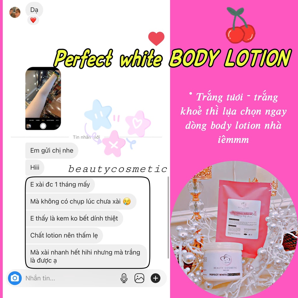 [TRẮNG DA AN TOÀN] KEM DƯỠNG TRẮNG DA PERFECT WHITE BODY LOTION 1000GRAM | BigBuy360 - bigbuy360.vn