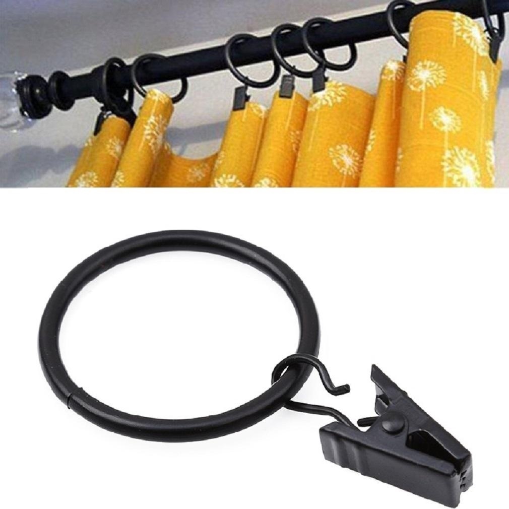 Bộ 10 Móc Treo rèm cửa sổ Bằng Thép Không Gỉ