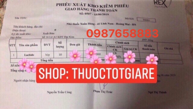 Men vi sinh Lacbido Plus - Hộp 30 gói