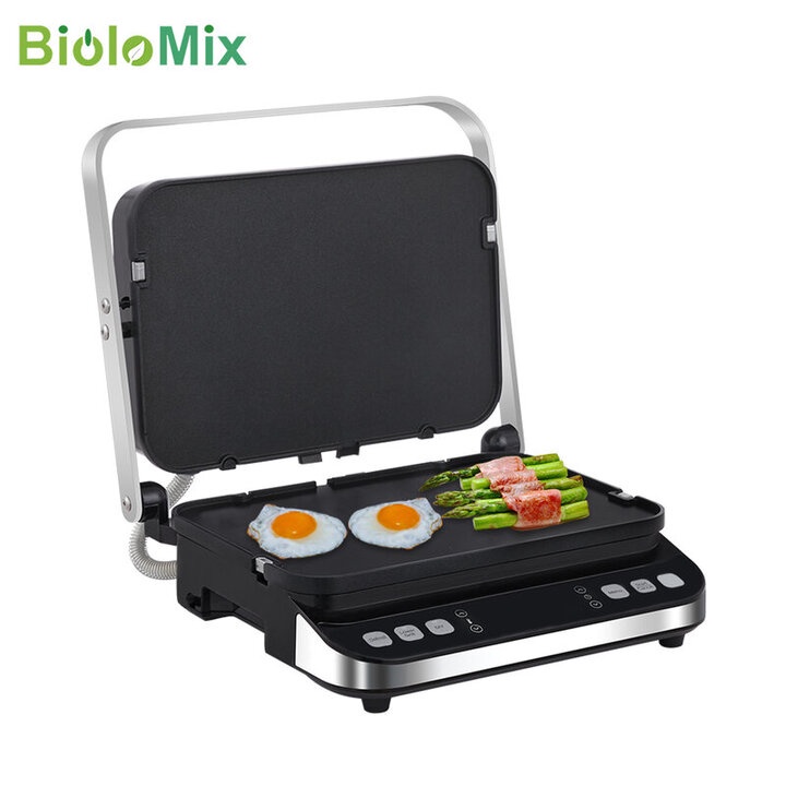 Máy làm bánh kiêm nướng 3 trong 1 cao cấp Biolomix BCG02D