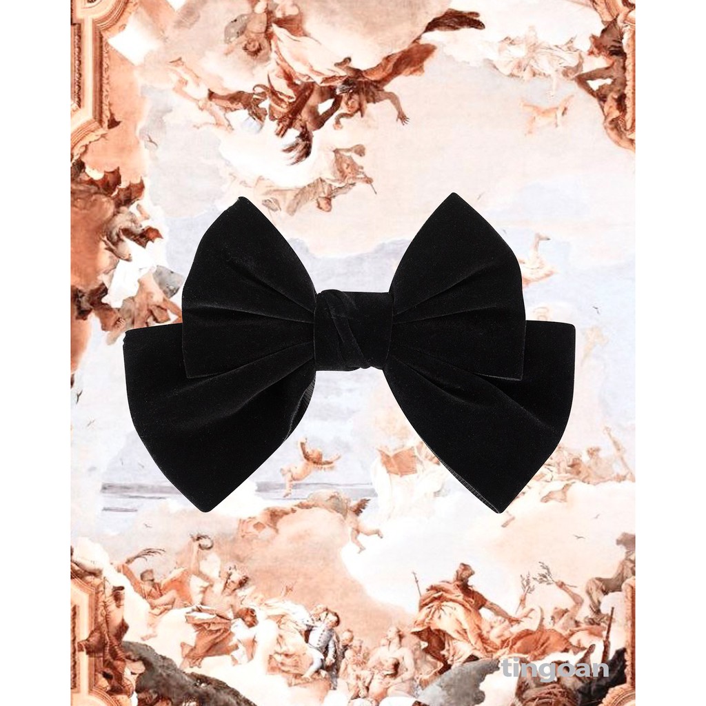 Nơ nhung đen tingoan VELVET HAIRCLIP/BL | BigBuy360 - bigbuy360.vn