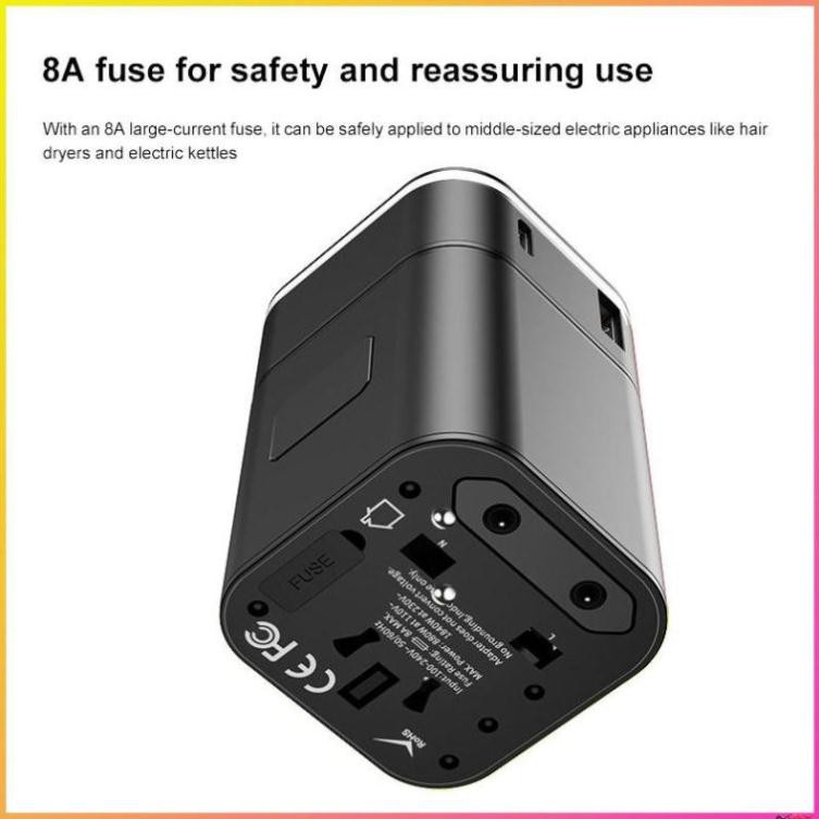 Bộ sạc nhanh du lịch đa năng Baseus Removable 2 in 1 Universal Travel Adapter PPS Quick Charger