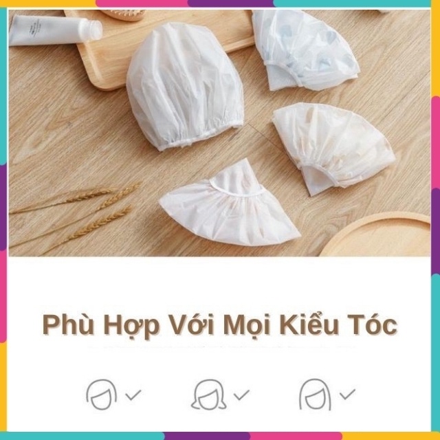 Mũ Trùm Đầu Tiện lợi Ủ tóc, Chống thấm nước HNH002