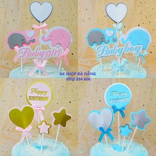 Set 4 topper giấy tròn