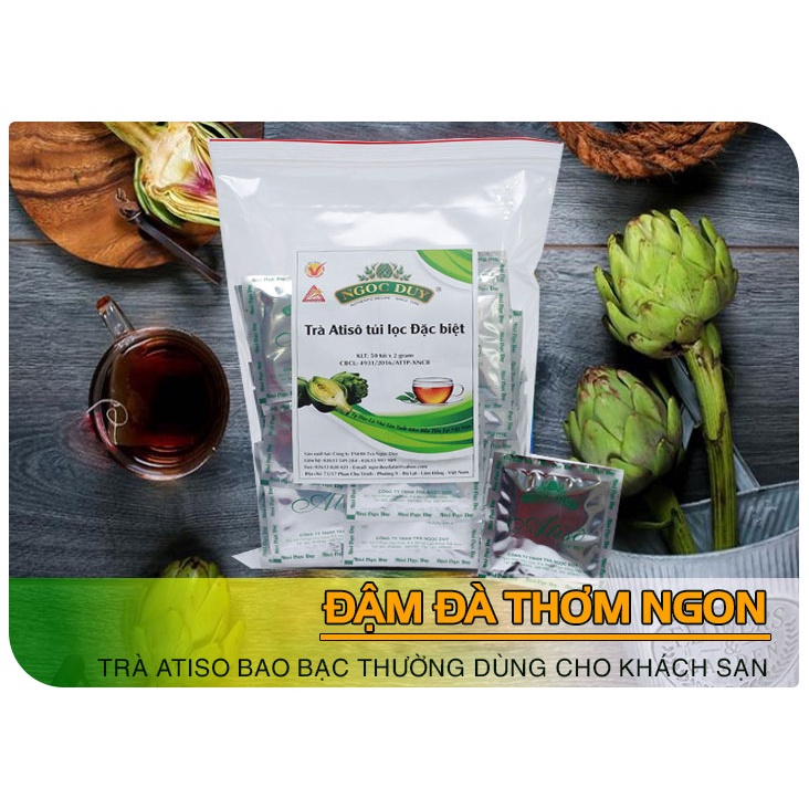 Trà Atiso túi Lọc bao bạccao cấp 50 túi zip