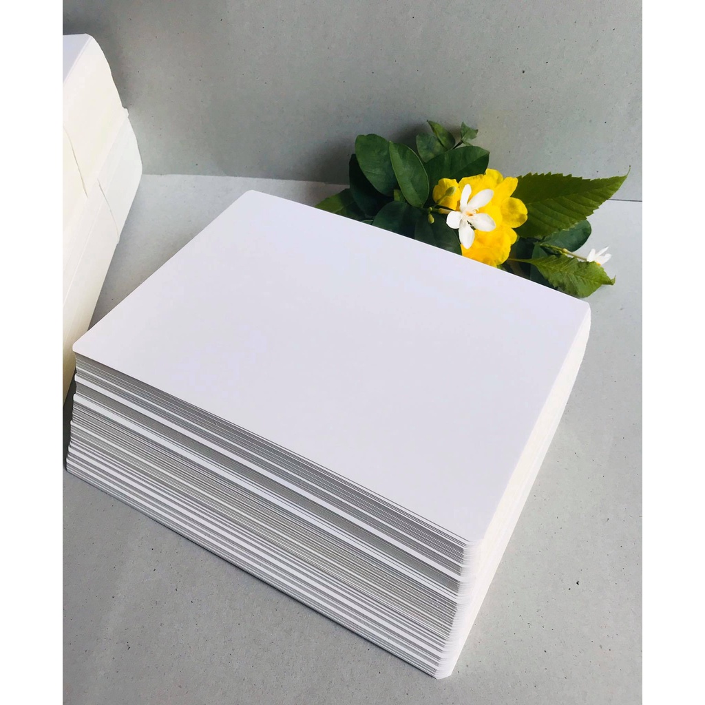 100 thẻ trắng 15x21cm khổ (A5) dùng để làm Flashcard theo phương pháp Glenn Doman(Dạy con biết đọc sớm)