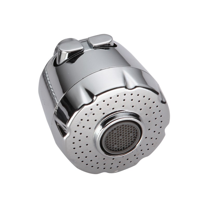 Đầu vòi nước xoay 360 độ tăng áp thép không gỉ vỏ nhựa ABS có 2 chế độ bật D