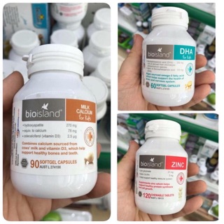 Bộ 3 bio canxi Milk kẽm DHA của Úc
