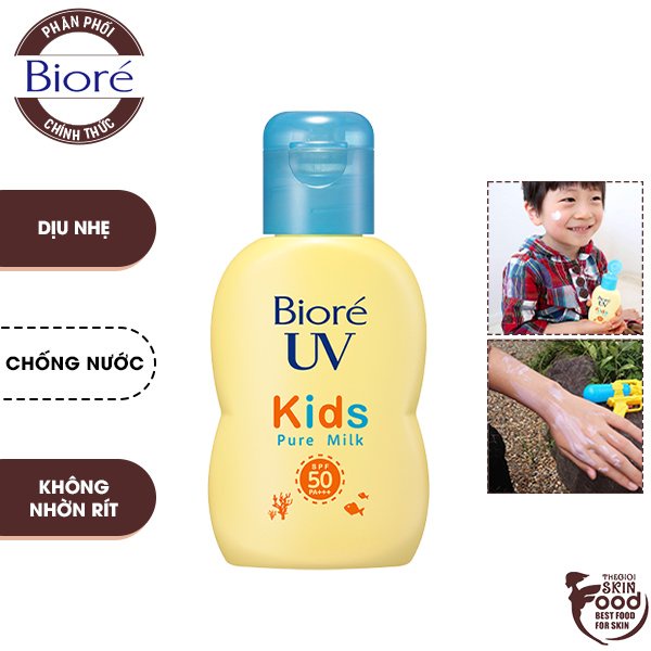 Sữa Chống Nắng Dịu Nhẹ Cho Trẻ Em Bioré UV Kids Pure Milk SPF50/PA+++ 70ml
