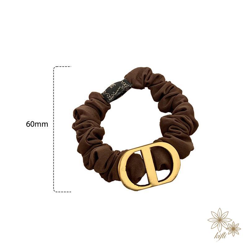 【kifli】Dây buộc tóc đuôi ngựa co giãn họa tiết hình học thời trang Hàn Quốc dành cho bạn nữ