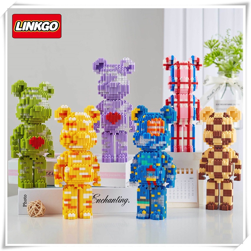 Đồ chơi lắp ráp, đồ chơi lắp ghép lego 3D mô hình bearbrick LEGO BEARBRICK gấu lắp lego bearbrick lego bearbrick lớn ironman size lớn