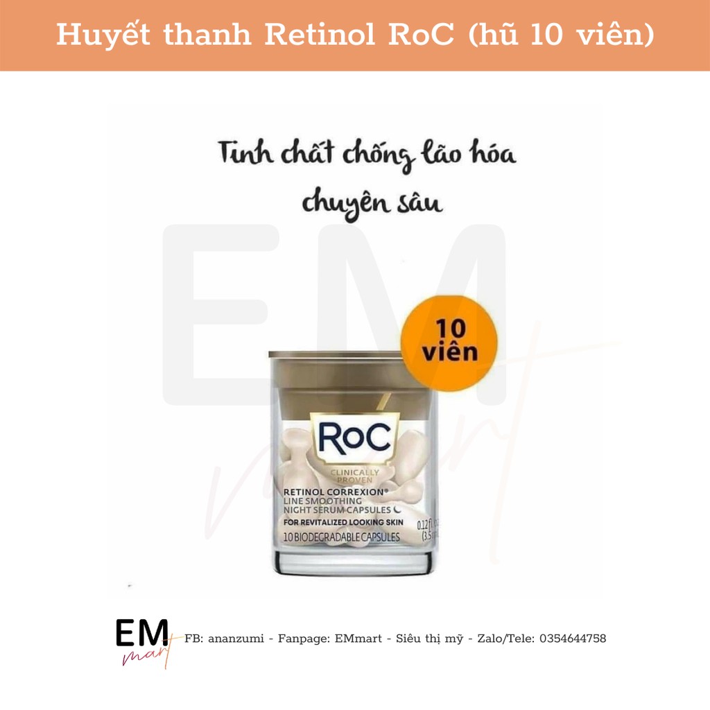[BILL US] Kem mắt ROC và Serum Retinol ngừa lão hóa