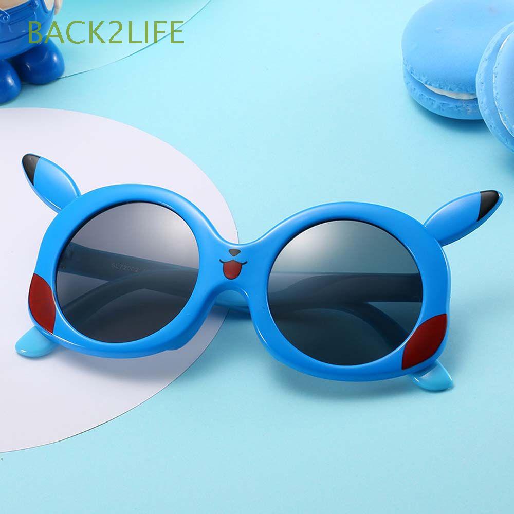 Kính Mát Hoạt Hình Pikachu Chống Tia UV Dễ Thương Cho Bé Gái BACK2LIFE