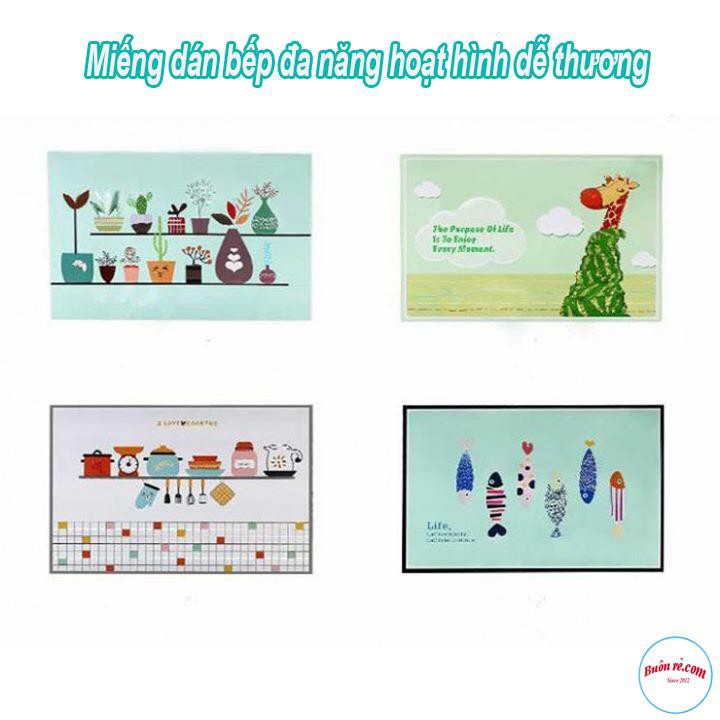 Miếng Dán Nhà Bếp Đa Năng Hoạt Hình Dễ Thương Chống Thấm Nước 00783