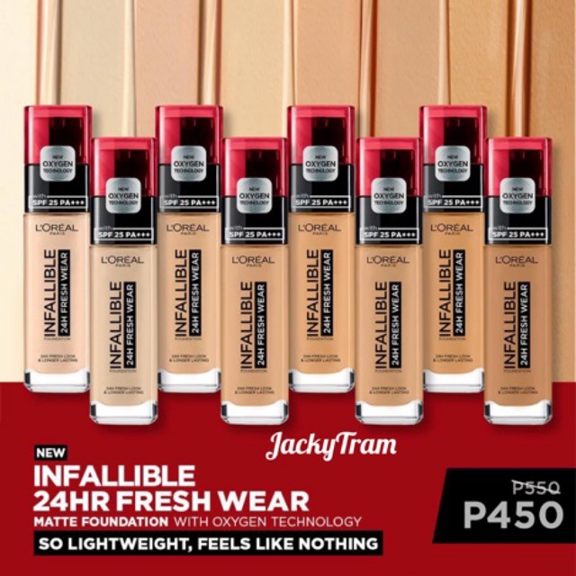 [Hàng Mỹ]Kem nền Loreal Infallible 24hr Fresh Wear Foundation (30ml)