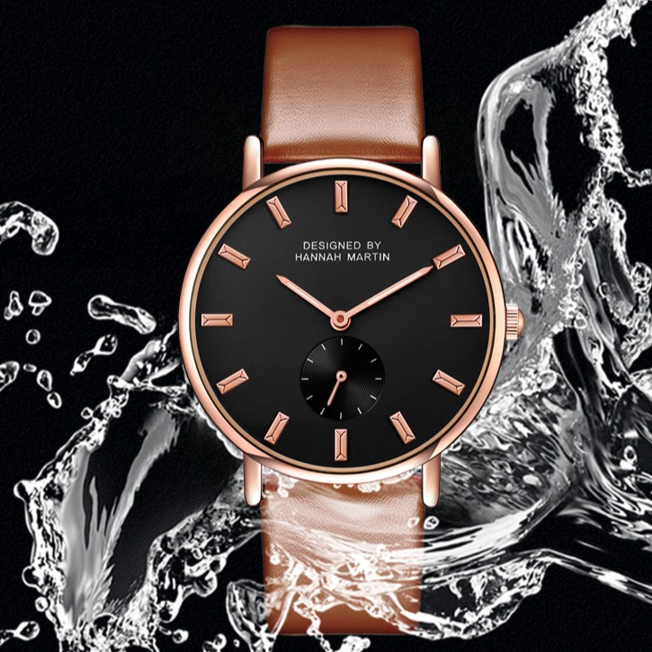 Đồng hồ nữ Hannah Martin 100% Original Fashion Women's Watches Girl Leather Watch COD Waterproof Quartz Wrist watches Birthday Gift 2138