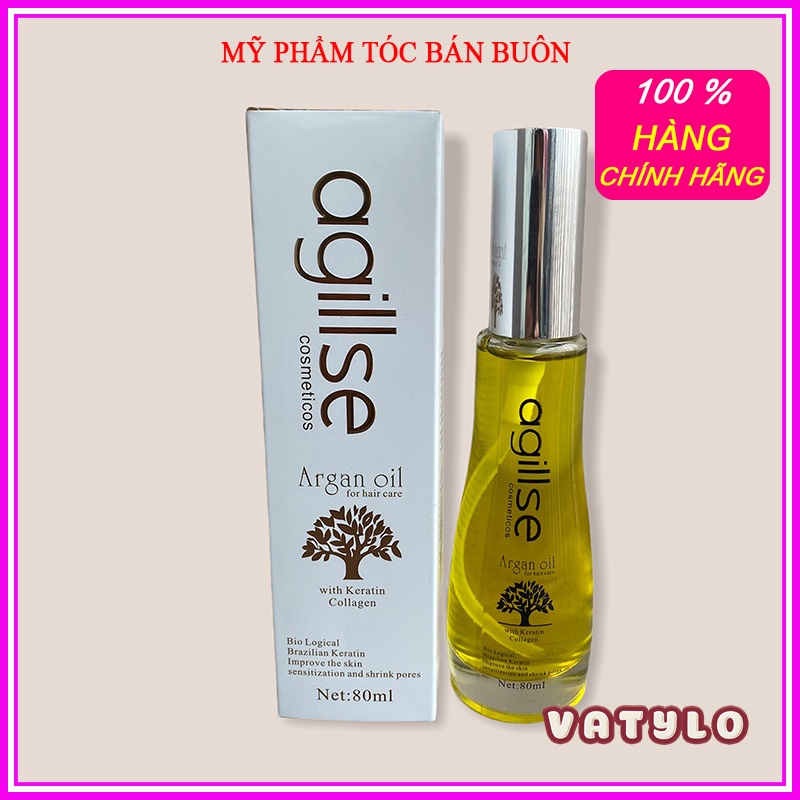 Tinh Dầu Dưỡng Tóc Phục Hồi Và Kích Mọc Tóc Agillse Argan oil 80ml [ Hàng Chính Hãng ] CT78