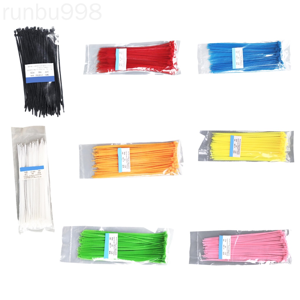 Bộ 100 Dây Rút Nhựa Tự Khóa Runbu998