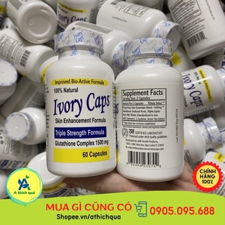 Date Xa- Ship Siêu Tốc/ Viên Uống Ivory Caps Triple Strength Formula 1500mg 60 viên của Mỹ