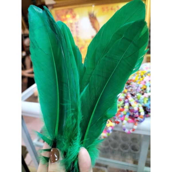 Lông gà nhân tạo đủ màu làm trang trí nhà cửa làm đồ handmade