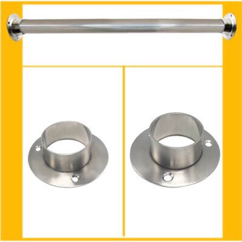 1 BÁT ĐỠ TRÒN DẸP THANH TRÒN INOX