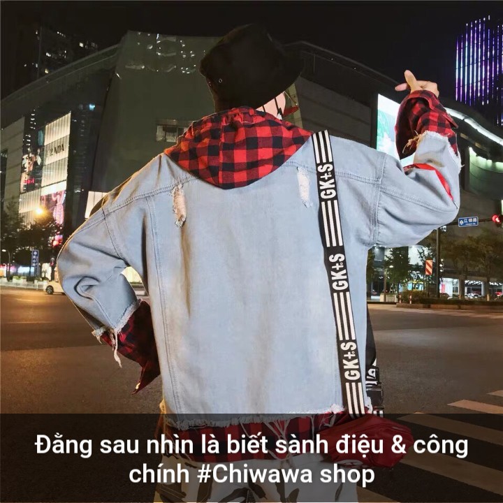 Áo khoác jean nam - áo khoát jean nữ - Phong cách Bad Boy For Life cá tính & nhẹ nhàng- hàng shop MK02