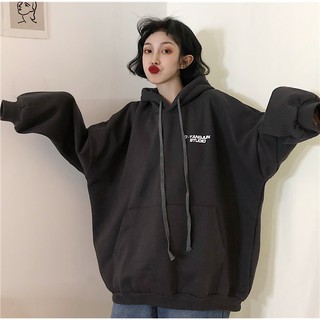 [SẴN] Áo khoác hoodie thun nỉ nữ Ulzzang Quảng Châu AKN17