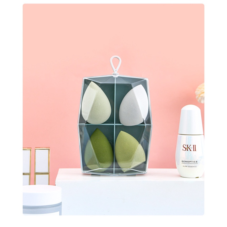 Set 4 Mút Trang Điểm Mềm tán nền trang điểm mền mịn và nở to khi nhúng nước