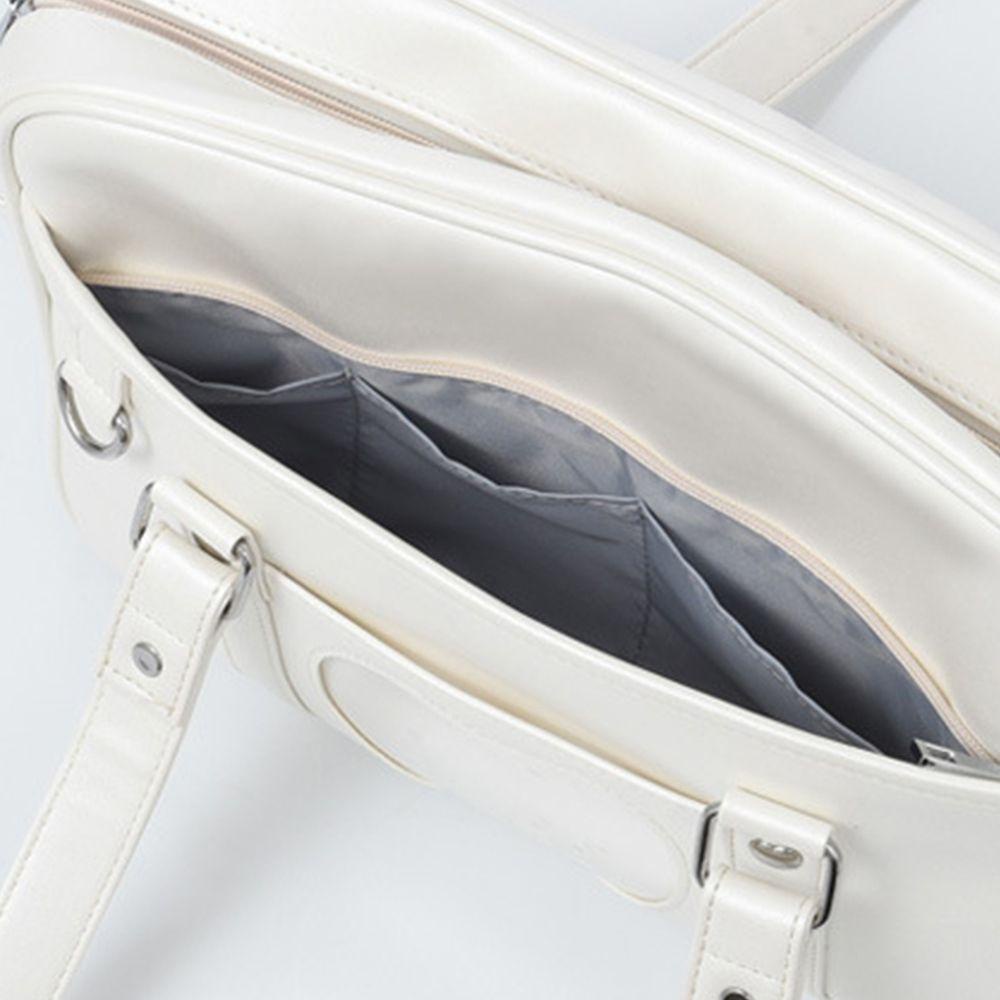 Túi Xách Da Pu Cỡ Lớn Phong Cách Preppy Thời Trang Cho Nữ