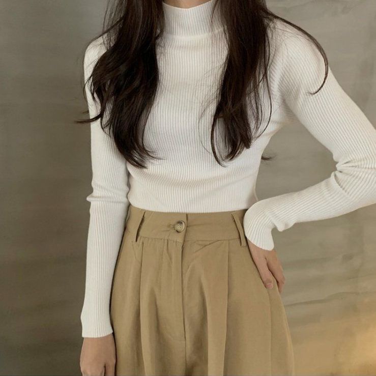 Áo Sweater cổ lọ thiết kế mới thời trang dành cho mùa thu đông