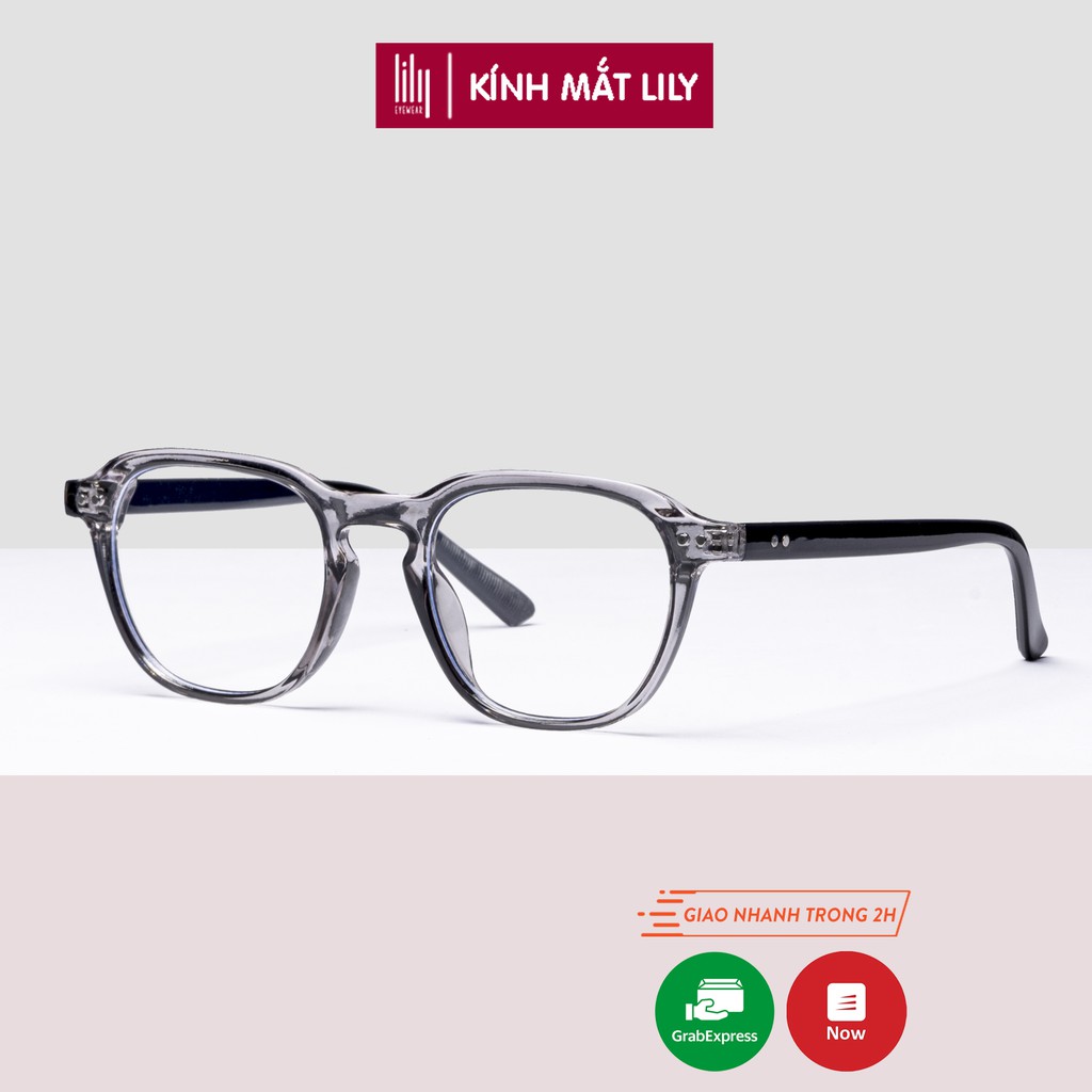 Gọn kính nam nữ LILYEYEWEAR mắt vuông dày dặn chắc chắn thời trang 3397