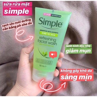 Sữa rửa mặt Simple