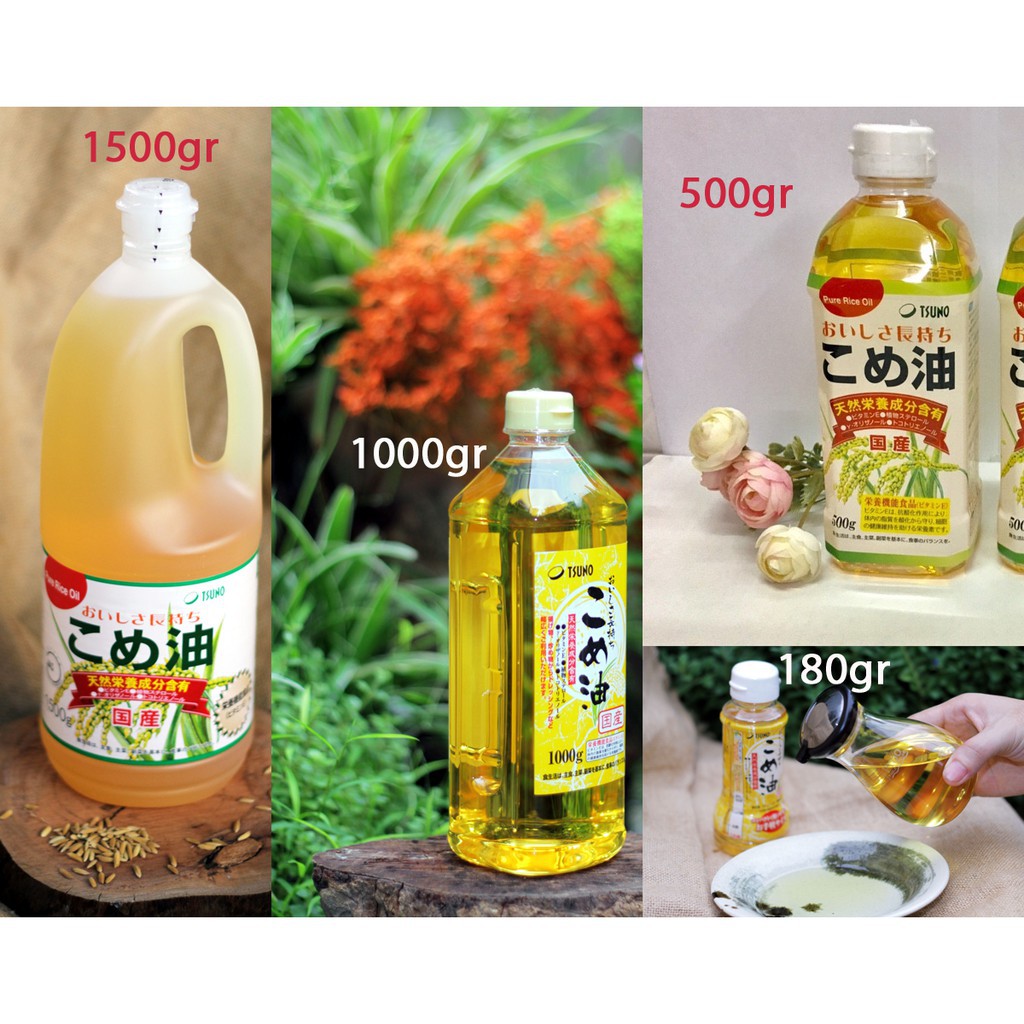 Dầu gạo cao cấp Tsuno Nhật Bản 1000gr