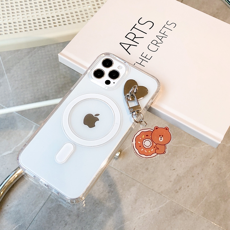 Móc chìa khóa có mặt trang trí dễ thương kiểu hoạt hình thông dụng dành cho điện thoại di động/ túi xách