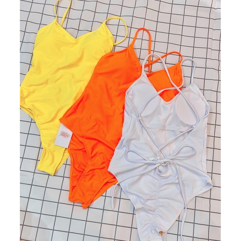 Bikini 1 mảnh quần thong (ảnh thật)